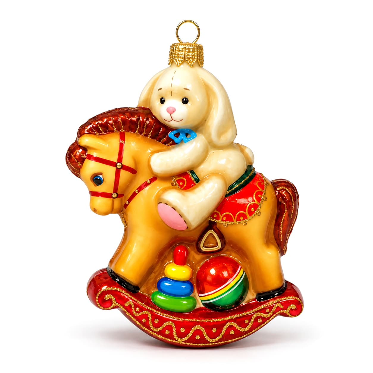 Лошадка Качалка, игрушка фабрики Ариель